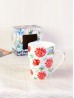 Floral Print Mug Cup Set (4ps) With Gift Box 350ml (12oz)